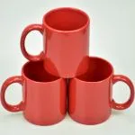Colored Mugs Red
